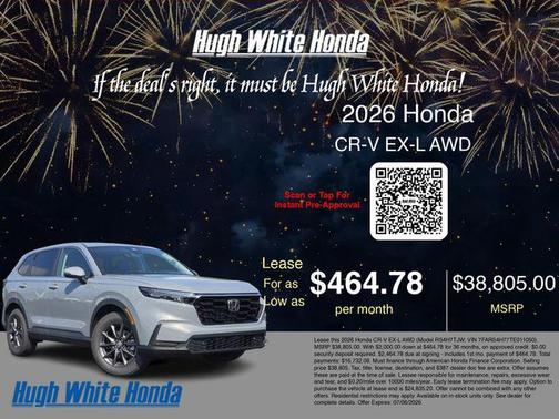 Urban Gray 2026 Honda CR-V EX-L AWD