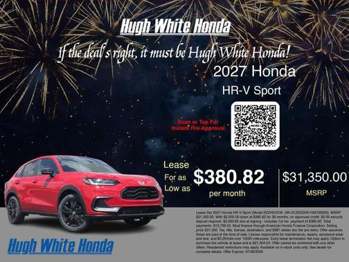 Milano Red 2027 Honda HR-V Sport