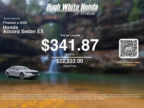 2023 Honda Accord EX 1.5T