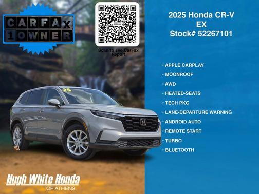 Gray 2025 Honda CR-V EX AWD