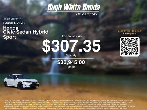 2026 Honda Civic Hybrid Sport