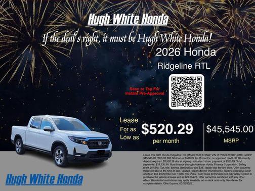 2026 Honda Ridgeline RTL