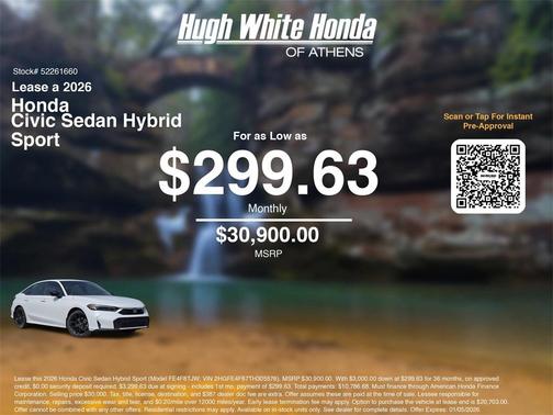 2026 Honda Civic Hybrid Sport