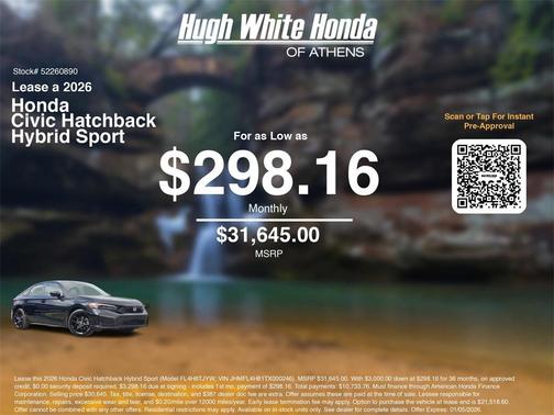 2026 Honda Civic Hybrid Sport