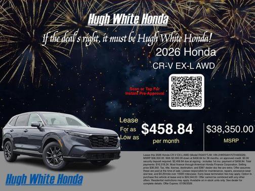 Meteorite Gray Metallic 2026 Honda CR-V EX-L AWD