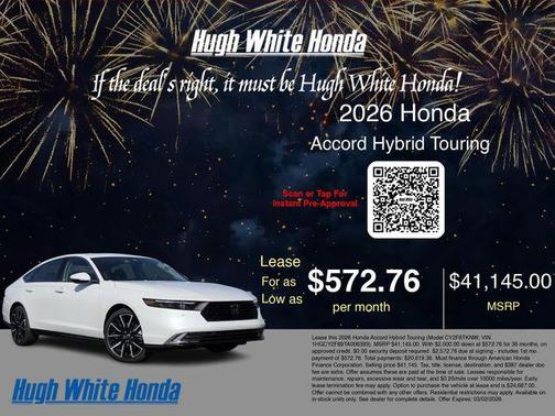 2026 Honda Accord Hybrid Touring