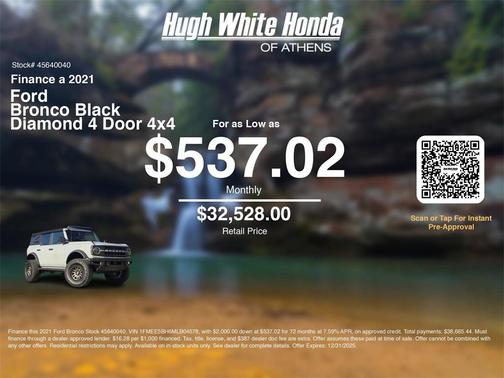 2021 Ford Bronco Black Diamond