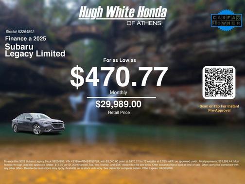 2025 Subaru Legacy Limited