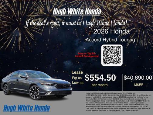 Meteorite Gray Metallic 2026 Honda Accord Hybrid Touring