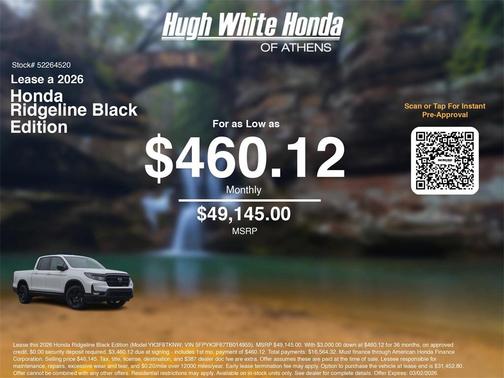 2026 Honda Ridgeline Black
