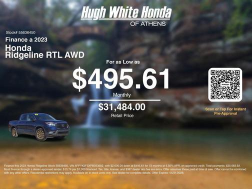 Obsidian Blue Pearl 2023 Honda Ridgeline RTL