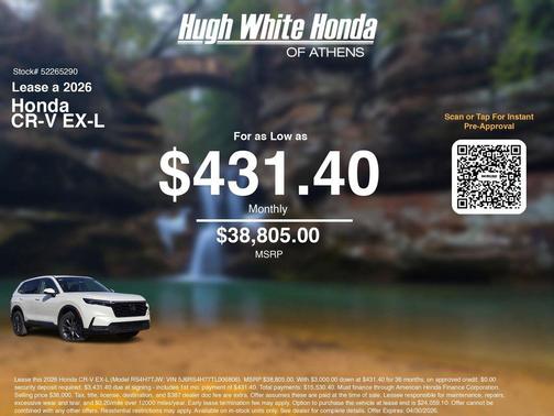 2026 Honda CR-V EX-L AWD