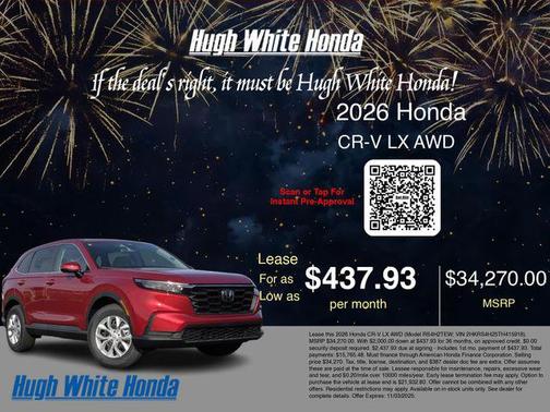 2026 Honda CR-V LX AWD