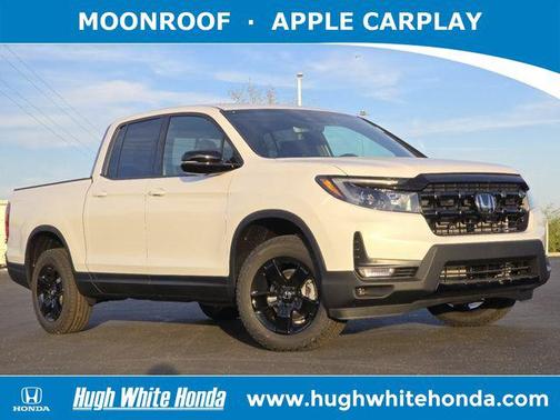Platinum White Pearl 2026 Honda Ridgeline Black