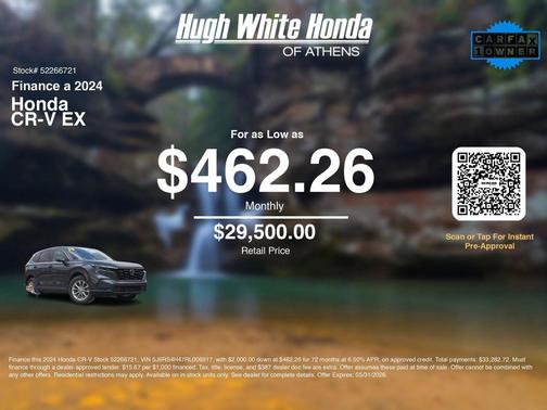 Gray 2024 Honda CR-V EX AWD
