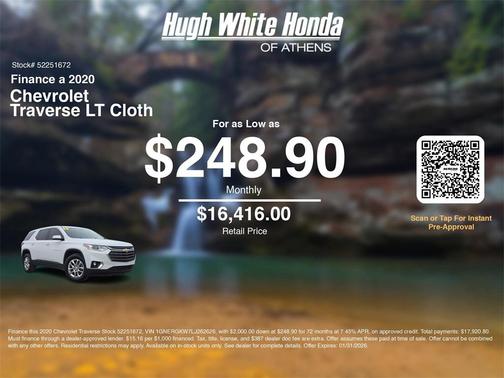 2020 Chevrolet Traverse LT Cloth