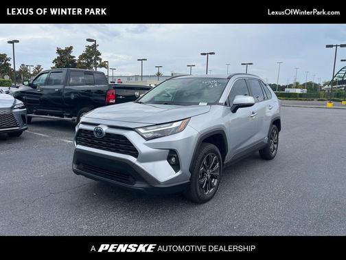 Silver Sky Metallic 2023 Toyota RAV4 Hybrid XLE Premium