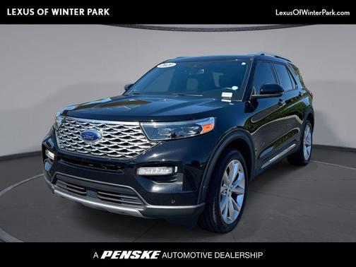 AGATE BLACK METALLIC 2021 Ford Explorer Platinum