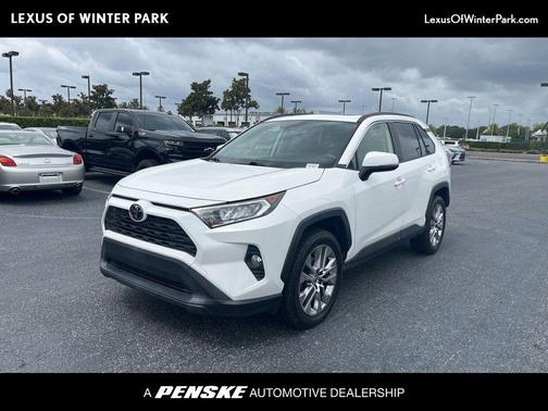 Super White 2020 Toyota RAV4 XLE Premium