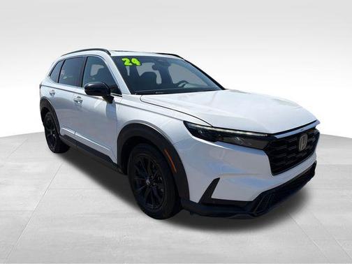 Platinum White 2024 Honda CR-V Hybrid Sport-L