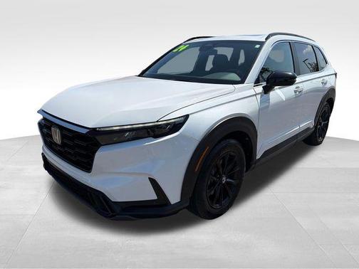 Platinum White 2024 Honda CR-V Hybrid Sport-L