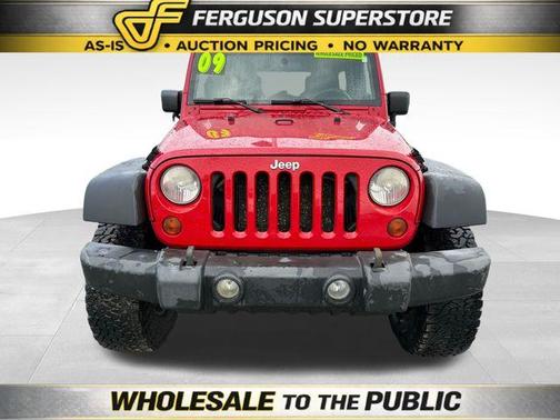 Flame Red Clearcoat / Black Hard Top 2009 Jeep Wrangler Unlimited X
