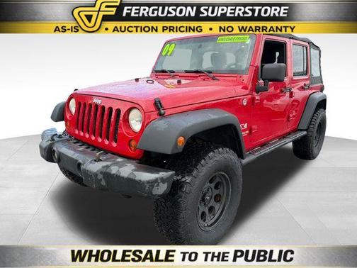 Flame Red Clearcoat / Black Hard Top 2009 Jeep Wrangler Unlimited X