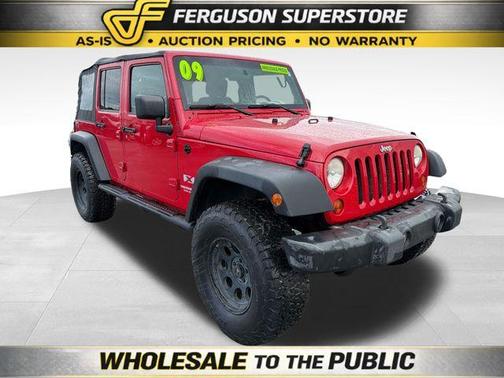Flame Red Clearcoat / Black Hard Top 2009 Jeep Wrangler Unlimited X