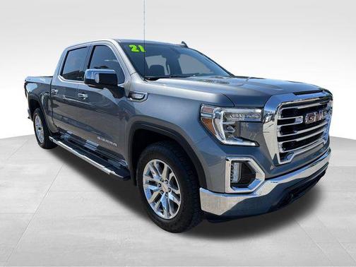 Steel Metallic 2021 GMC Sierra 1500 SLT