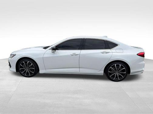 Platinum White Pearl 2021 Acura TLX Technology