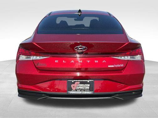 Red 2023 Hyundai ELANTRA HEV Blue