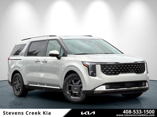 Ivory Silver 2026 Kia Carnival Hybrid SX