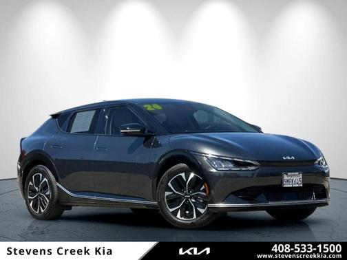 Gray 2024 Kia EV6 Wind