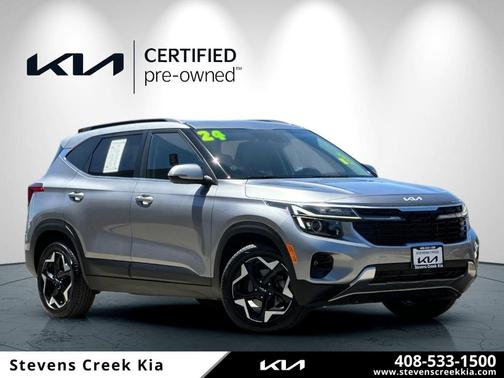 Steel Gray 2024 Kia Seltos EX