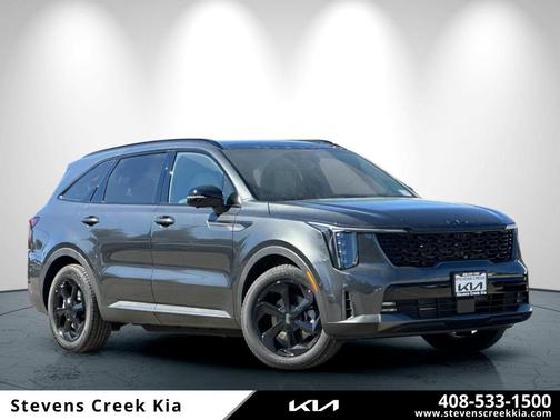 Gray 2026 Kia Sorento Hybrid X-LINE SX PRESTIGE