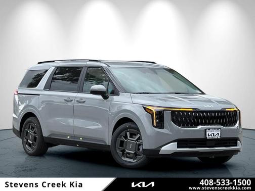 Ceramic Silver 2026 Kia Carnival Hybrid EX