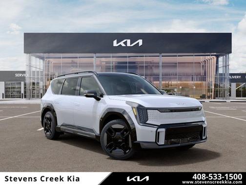 Glacial White Pearl 2026 Kia EV9 GT-Line