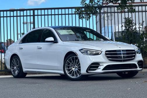 Moonlight White 2026 Mercedes-Benz S-Class S 500 4MATIC
