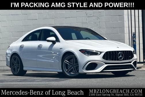 Polar White 2023 Mercedes-Benz AMG CLA 45 Base 4MATIC