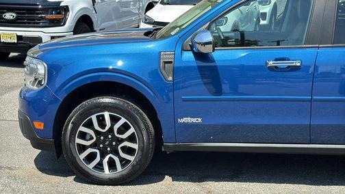 Blue 2024 Ford Maverick Lariat