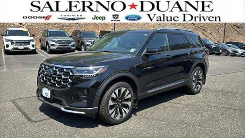 Agate Black Metallic 2025 Ford Explorer Platinum