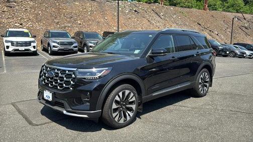 Agate Black Metallic 2025 Ford Explorer Platinum