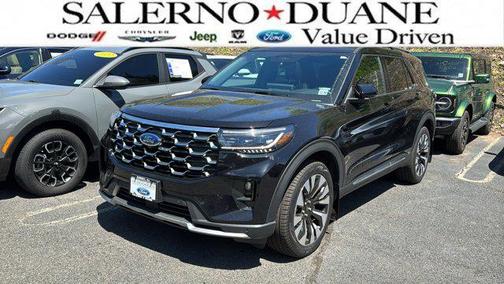 Agate Black Metallic 2025 Ford Explorer Platinum