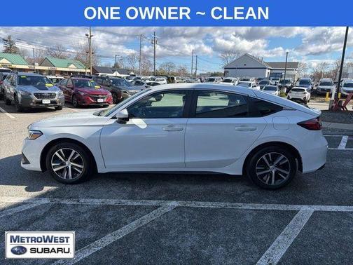 Platinum White Pearl 2023 Honda Civic LX