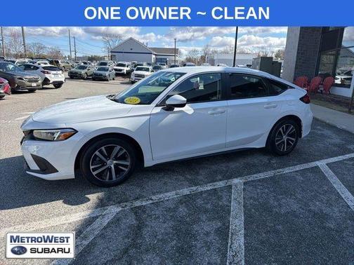 Platinum White Pearl 2023 Honda Civic LX