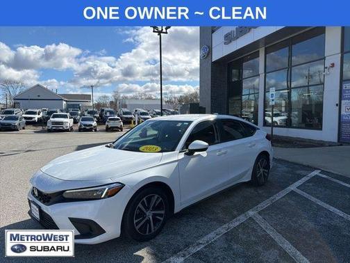 Platinum White Pearl 2023 Honda Civic LX