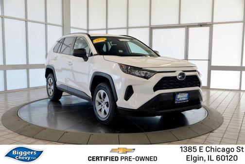 Super White 2020 Toyota RAV4 LE