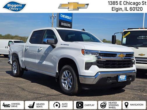 Summit White 2026 Chevrolet Silverado 1500 LT