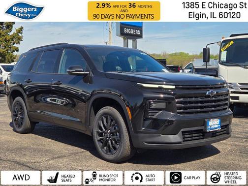 Mosaic Black Metallic 2026 Chevrolet Traverse LT