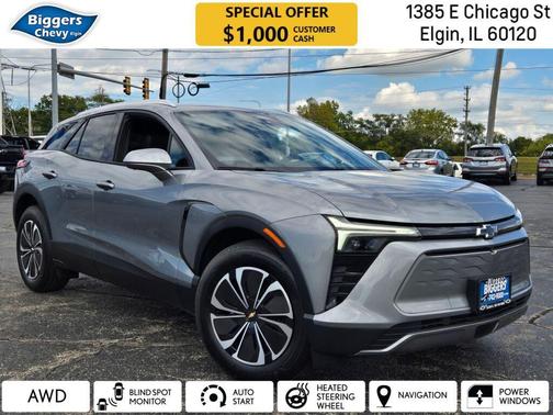 Sterling Gray Metallic 2026 Chevrolet Blazer EV AWD LT